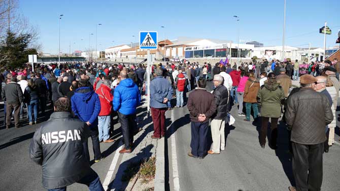 Imagen de archivo de una protesta ante Nissan.