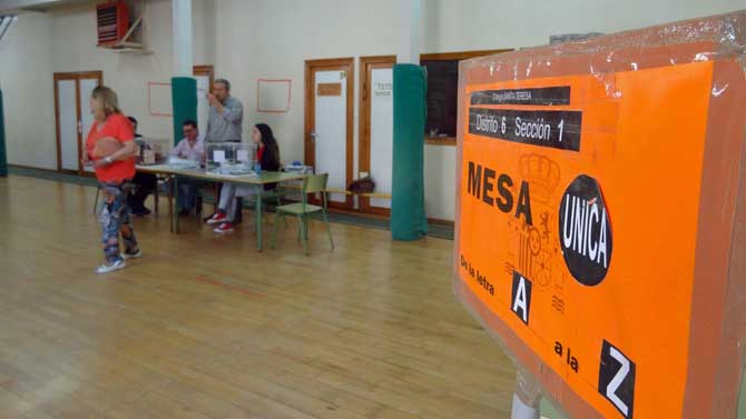 Votación en las elecciones generales de 2016.