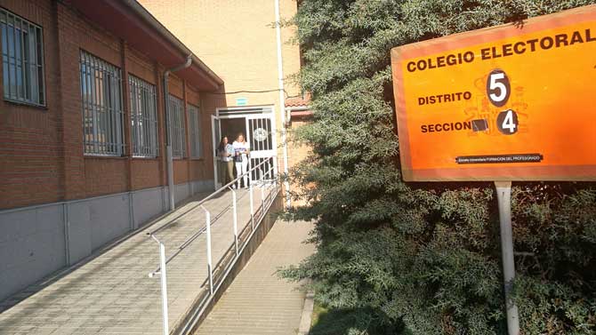 Colegio electoral en las elecciones generales.