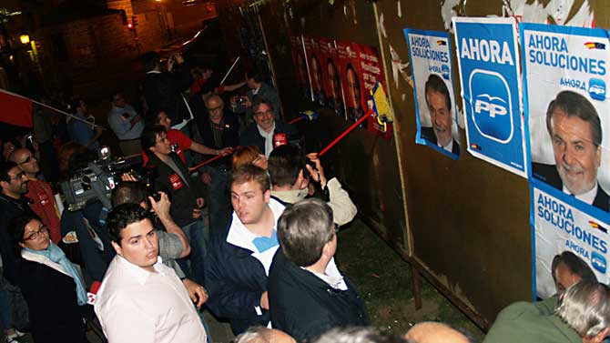 Imagen de archivo de un comienzo de campaña electoral en Ávila.