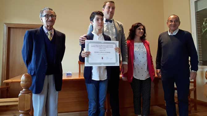 Entrega del premio de relatos de Crespos en 2018.