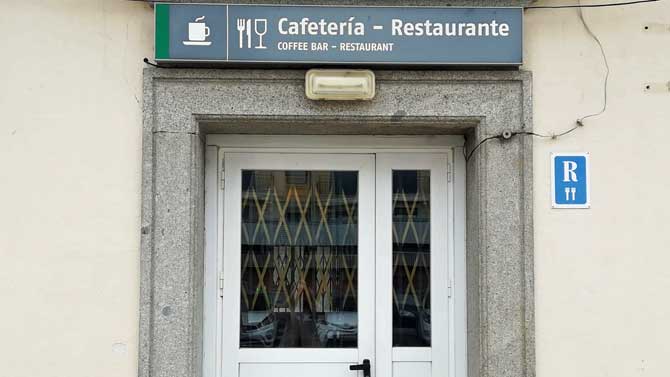 Cafetería de la estación ferroviaria de Ávila.