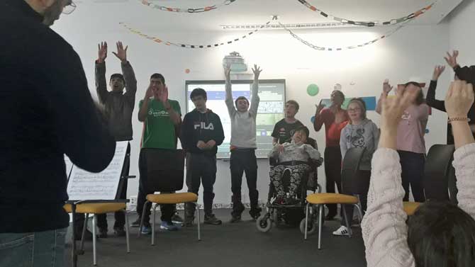 Coro del Centro de Educación Especial Príncipe Don Juan.