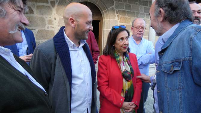 Margarita Robles, en Candeleda hace una semana.