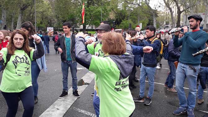 &Aacute;vila en la manifestaci&oacute;n contra la despoblaci&oacute;n en Madrid.