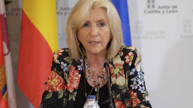 Rueda de prensa de la consejera de Sanidad, Verónica Casado.