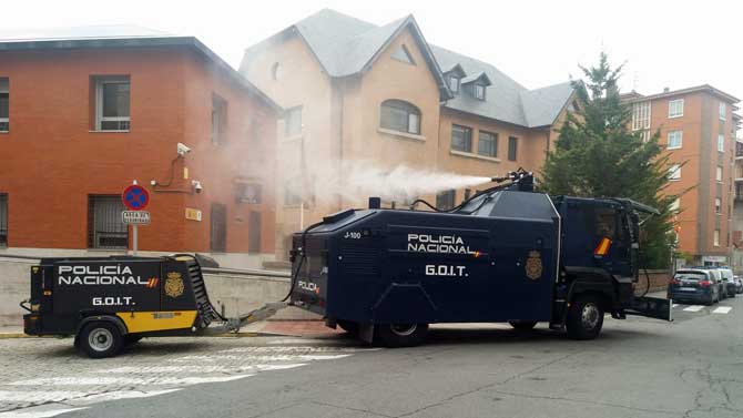 Equipo Drogon de la Policía Nacional en la Comisaría de Ávila.