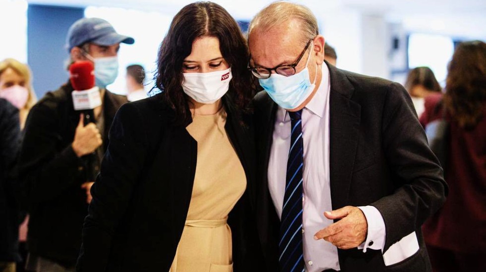 Isabel Díaz Ayuso en una imagen de la campaña electoral.