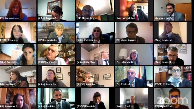 Imagen de archivo de un pleno municipal.