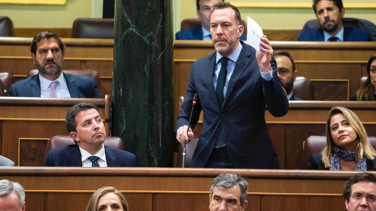 Héctor Palencia interpela a Óscar Puente en el Congreso.
