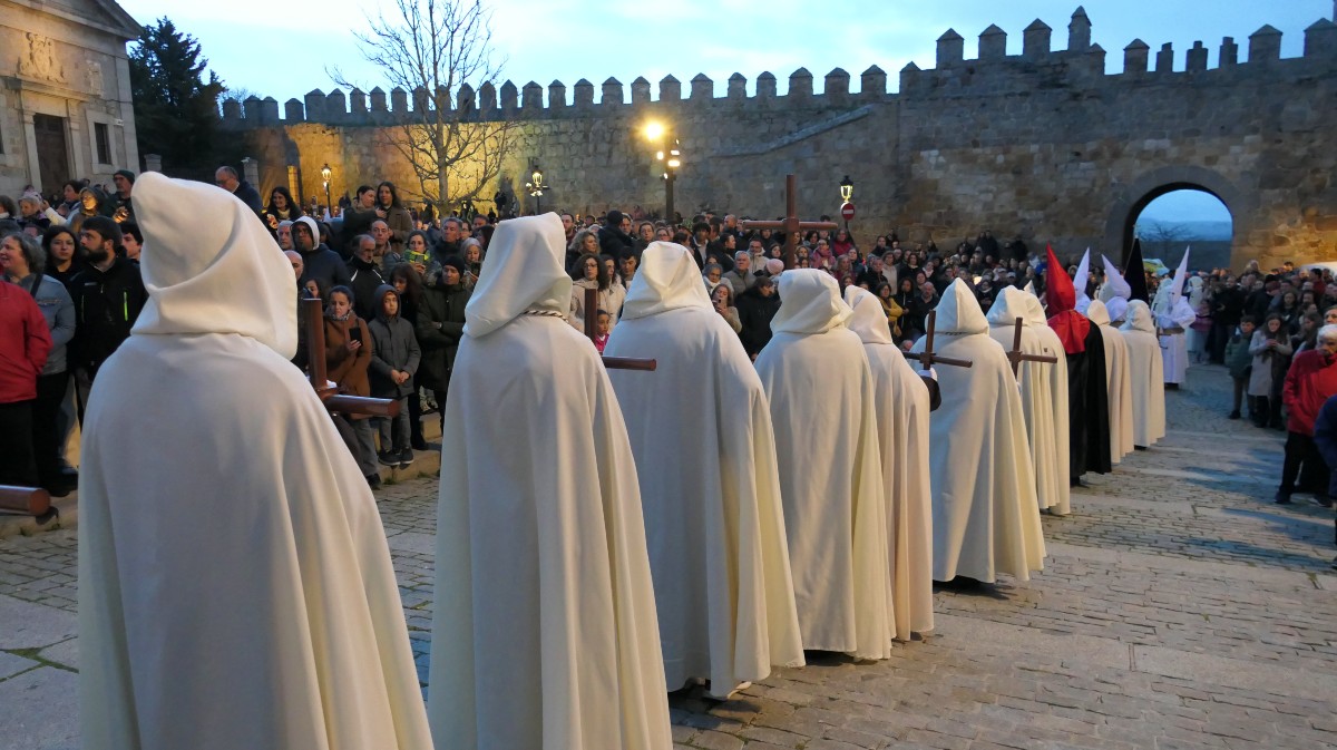 Procesión del Vía Matris en la Semana Santa de Ávila.