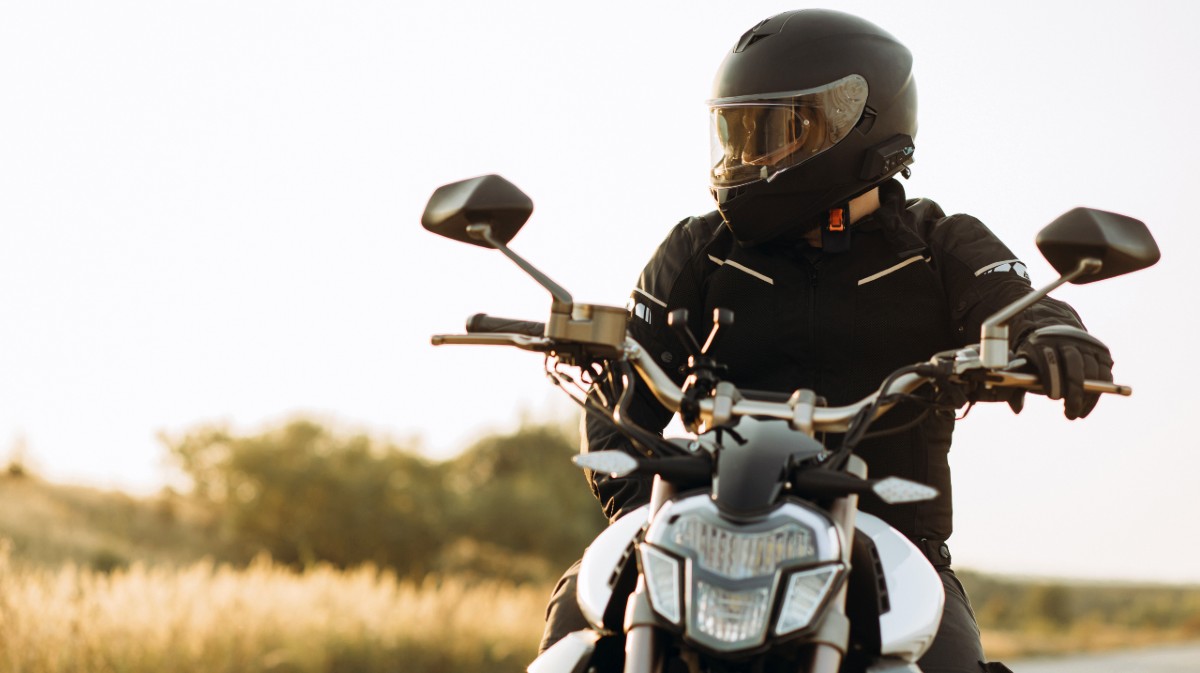 Imagen de archivo de un motorista.