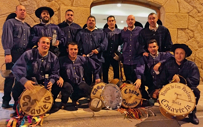 Imagen de archivo de la Ronda de Pastores de Casavieja.