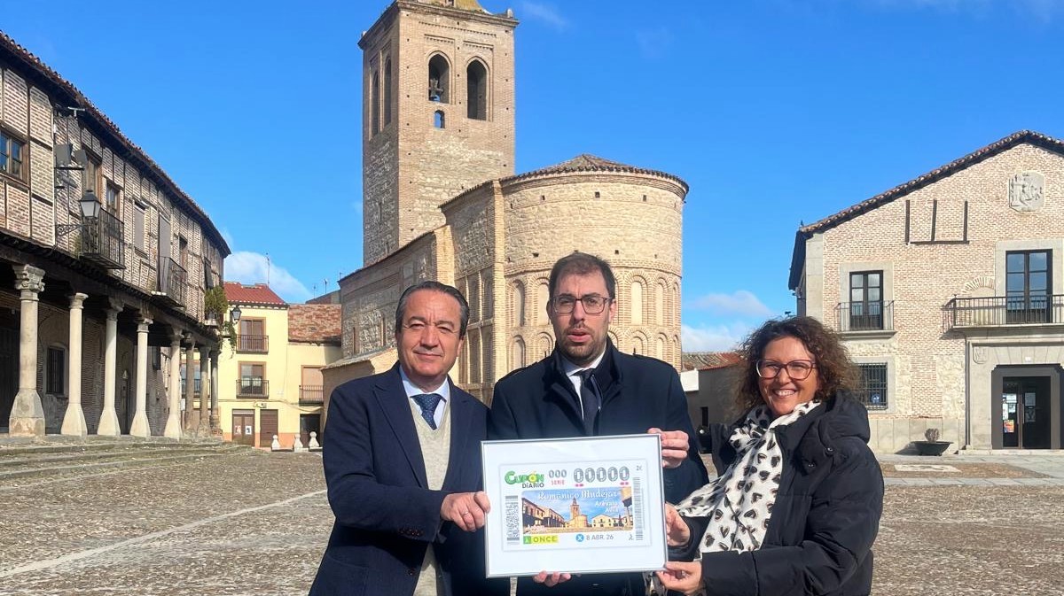 Presentaci&oacute;n del cup&oacute;n de la ONCE dedicado al mud&eacute;jar en Ar&eacute;valo.