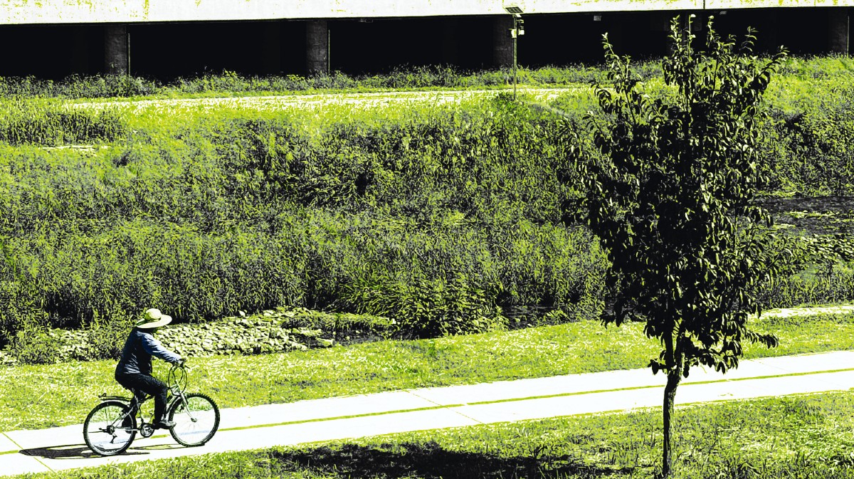 Detalle de &lsquo;El camino&rsquo;, de Albano Hern&aacute;ndez, en Gwangju (Corea del Sur).