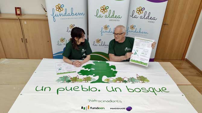 Presentaci&oacute;n de la plantaci&oacute;n 'Un pueblo, un bosque'.