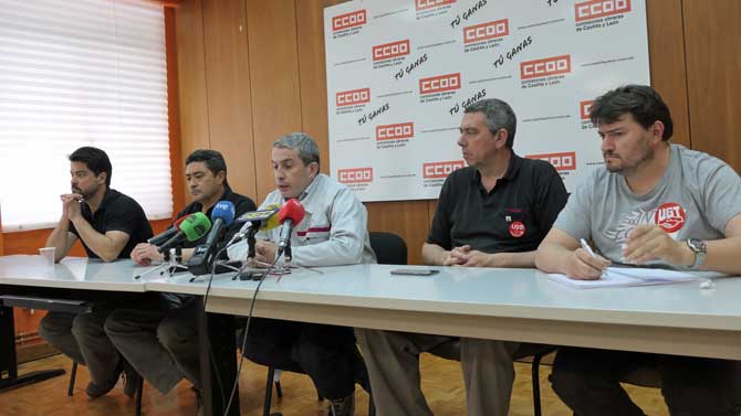 Rueda de prensa del Comité de Empresa de Nissan.