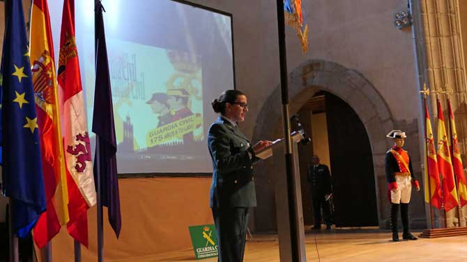 Acto del 175 aniversario de la Guardia Civil en Ávila.