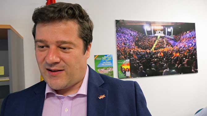 Germán Sánchez, candiato de Vox a la alcaldía de Ávila.