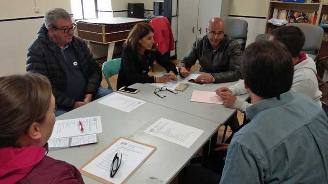 La Asociación Vicolozano-Brieva con la candidata socialista.