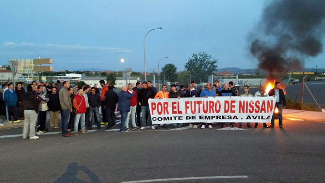 Huelga en Nissan en 2016.