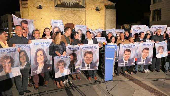 Acto previo al inicio de la campaña electoral del PP.
