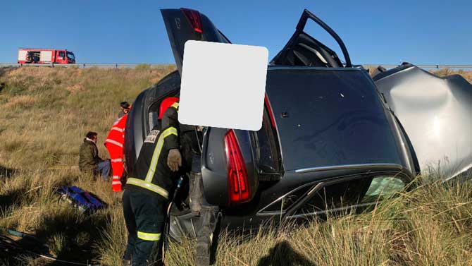 Accidente en la autovía A-50.