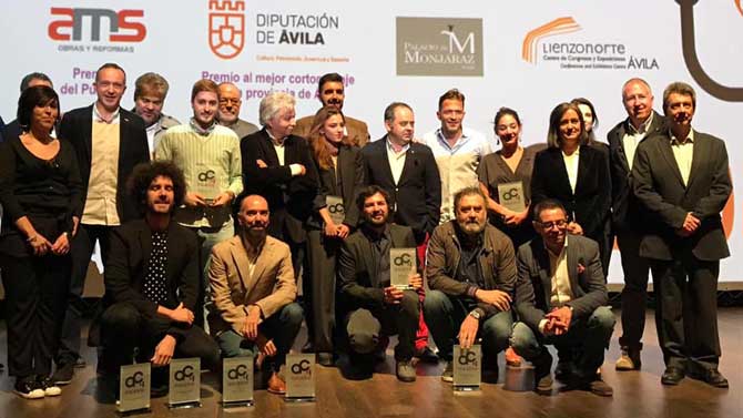 Entrega de premios en el Festival de Cortos Ávilacine.
