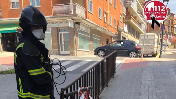 Accidente en la calle Félix Hernández.