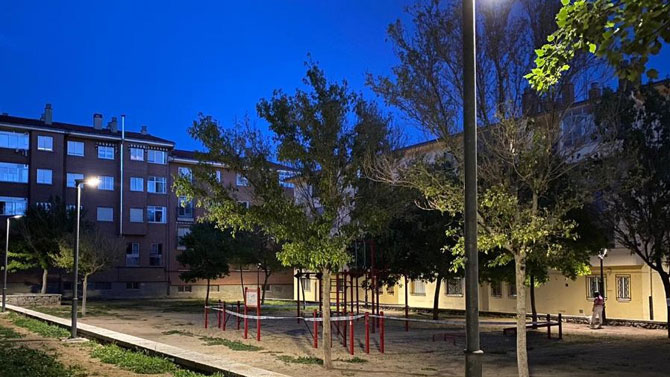 Parque de calistenia en el barrio de la Toledana.