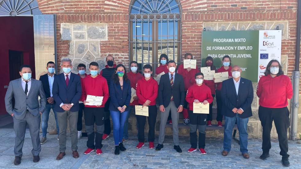 Clausura del taller de empleo en el antiguo matadero.