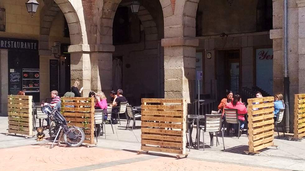 Terrazas en Ávila.