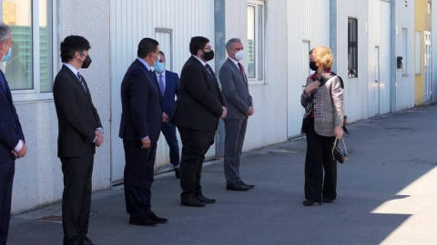 Visita de la reina Sof&iacute;a al Banco de Alimentos de &Aacute;vila.