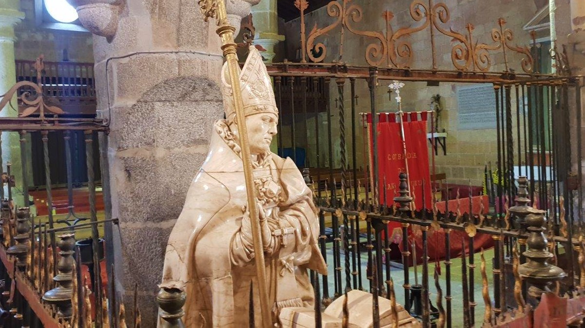 Escultura de San Segundo, de Juan de Juni, 1572. Interior de la ermita. Foto: J.M.Sanchidrián.