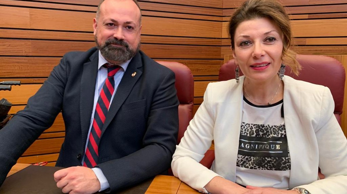 Miguel Hernández y Soraya Blázquez, procuradores del PSOE por Ávila.