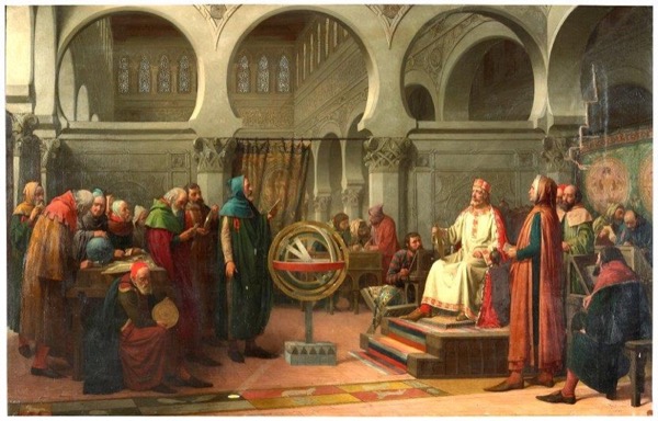 5. Alfonso X El Sabio y los libros del saber de astronomía, por Dióscoro Puebla, 1881. Museo del Prado.
