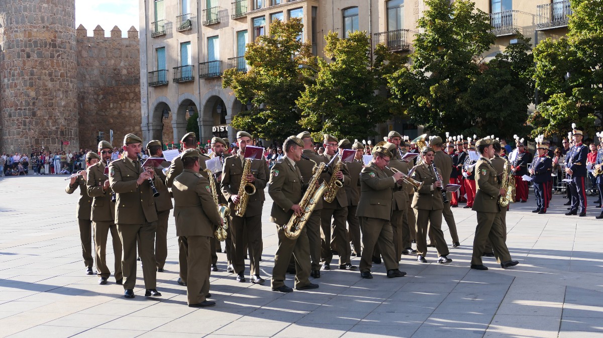 Imagen de archivo de un concierto de música militar en Ávila.