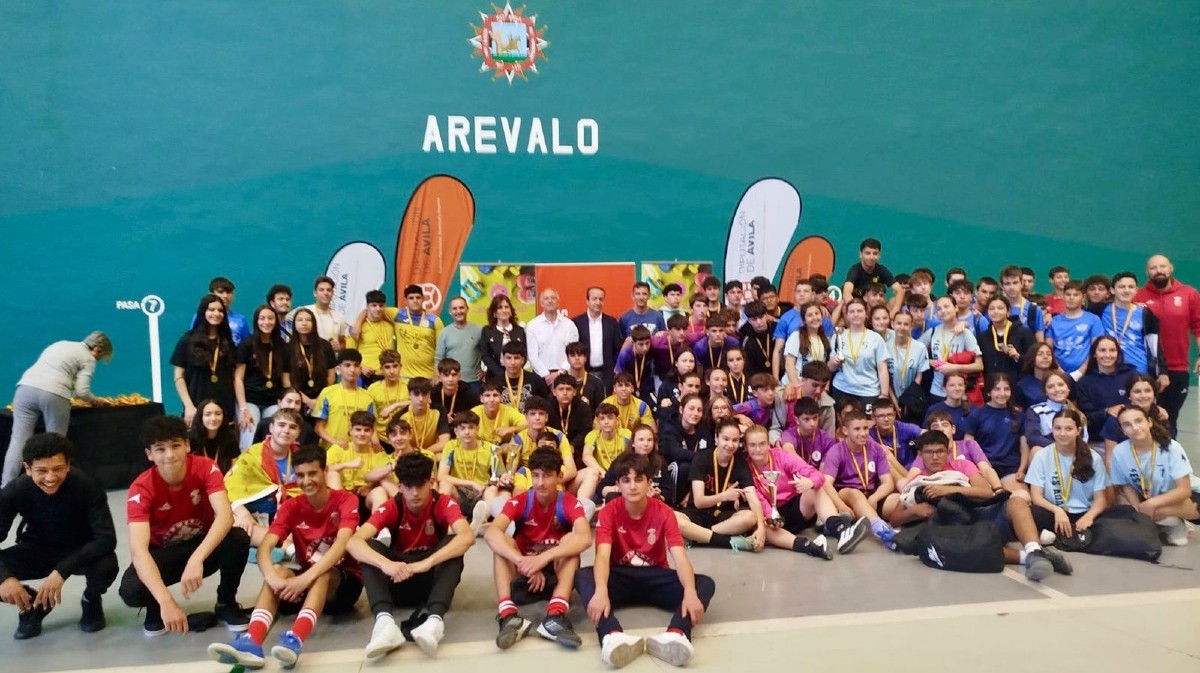 Final de fútbol sala de los Juegos Escolares en Arévalo.