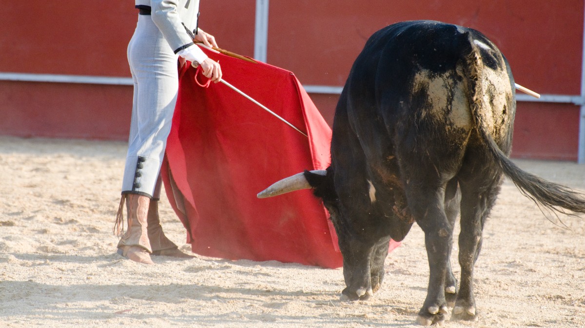 Imagen de archivo de una corrida de toros.