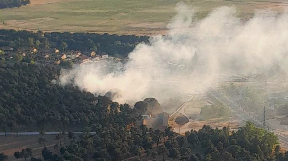 Extinguido el incendio en un pinar de Arévalo causado por una negligencia