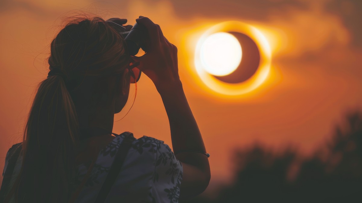 Observacion de un eclipse solar.