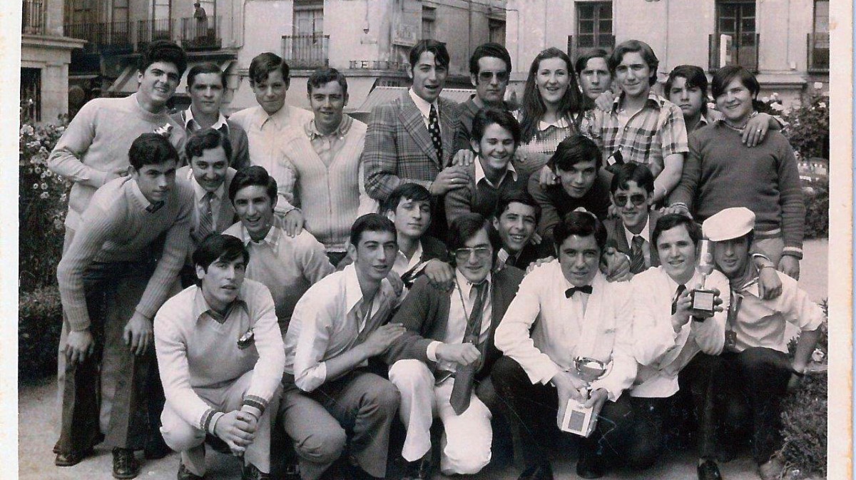 Camareros de &Aacute;vila en la festividad de Santa Marta en 1972.