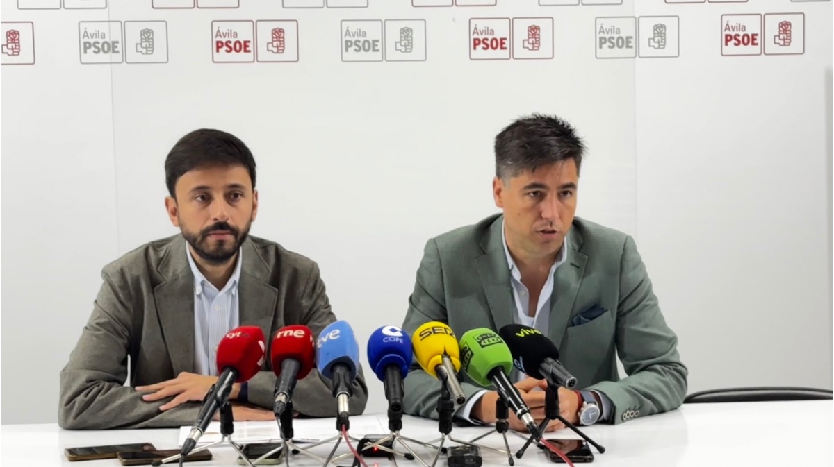 Fran D&iacute;az, secretario de pol&iacute;tica municipal y Carlos Montesino, secretario provincial del PSOE