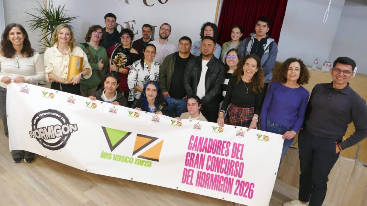 El IES Vasco de la Zarza, ganador del concurso 'El mejor hormig&oacute;n'.