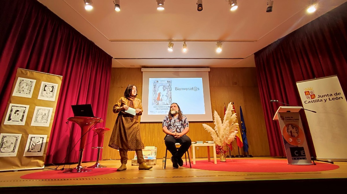 Pep Bruno en el encuentro de lectura en el CFIE.