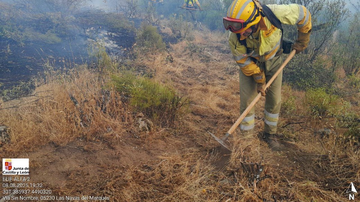 Extinci&oacute;n de un incendio en 2025.