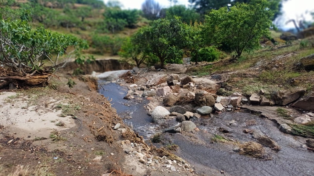 Da&ntilde;os por las lluvias torrenciales de Mombeltr&aacute;n.