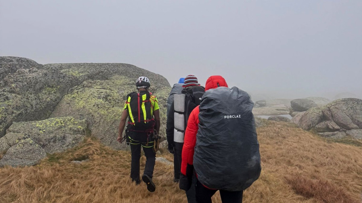 Rescate de tres senderistas en Gredos.