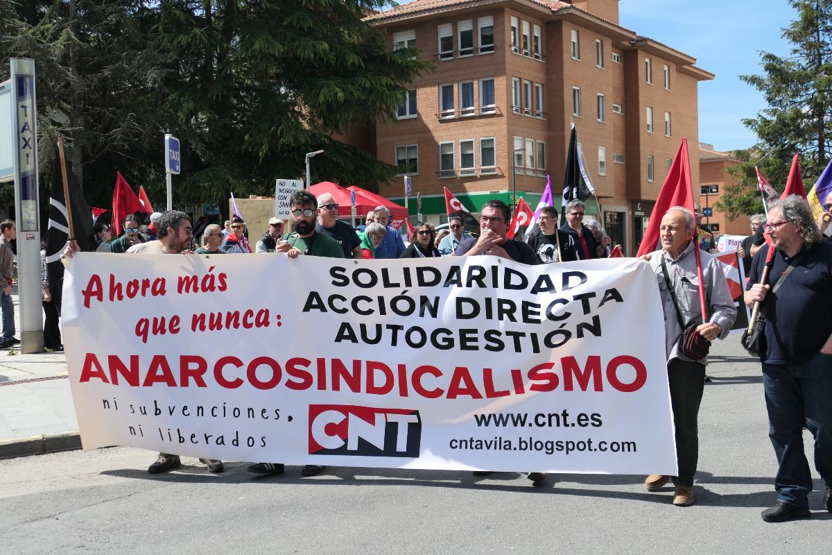 Manifestaci&oacute;n del Primero de Mayo en &Aacute;vila.