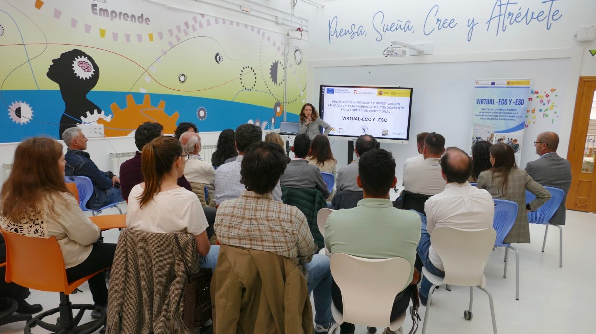 Presentaci&oacute;n del proyecto &lsquo;Virtual-eco y-eso&rsquo; en el IES Vasco de la Zarza.